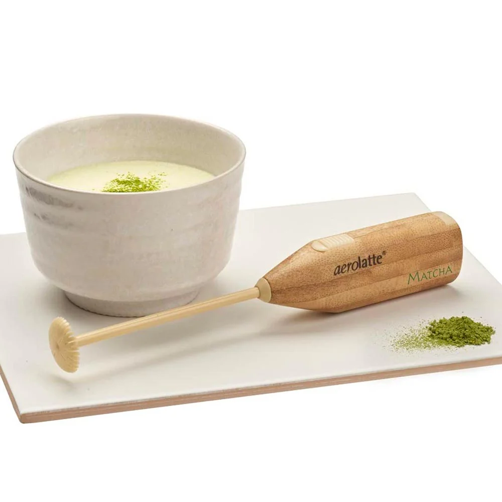 Aerolatte Bamboo Matcha Whisk Milk Frother (Battery operated) - Image 4